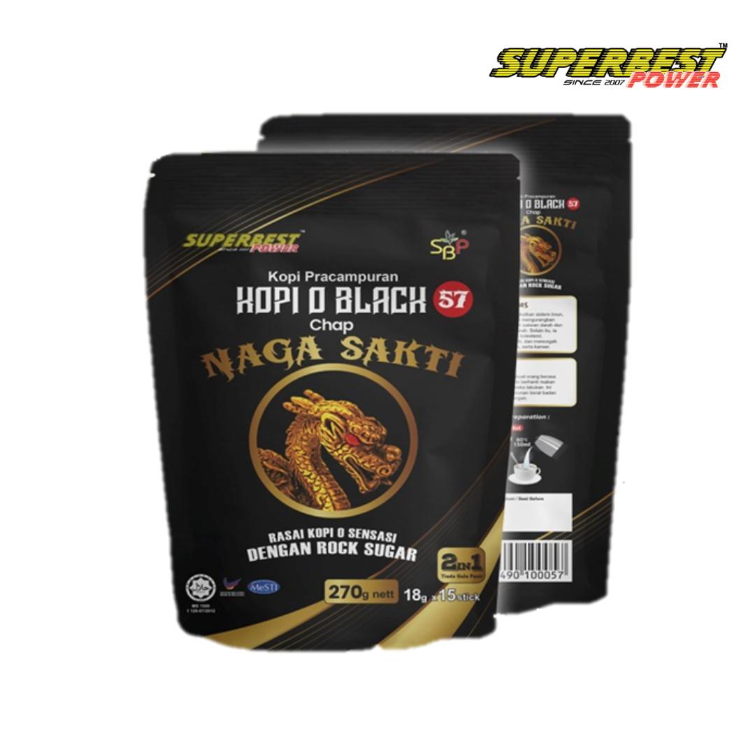 Kopi O Black Chap Naga Sakti 18gm x 15 Sachets